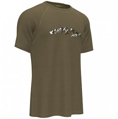 Мъжка мерино тениска Mountain Print 